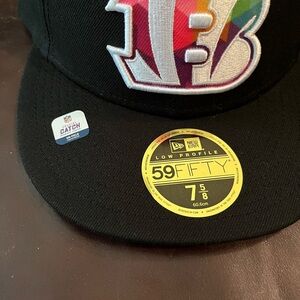 Cincinnati Bengals NFL New Era Fitted Hat size 7 5/8 On-Field